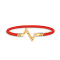 18K Louis Volt Upside Down Play Red Bracelet