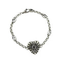 Double G Interlocking G Heart Bracelet
