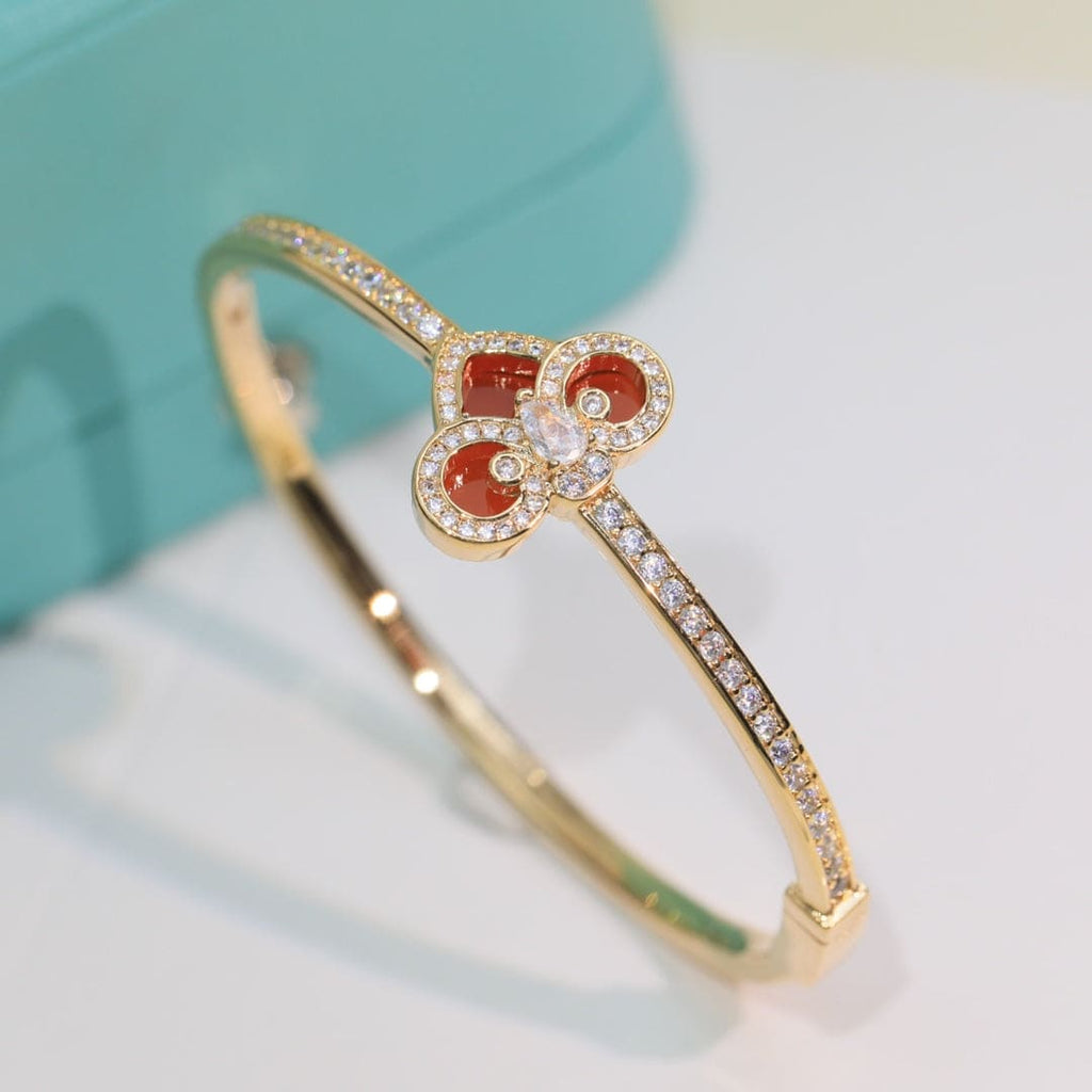 18K T Fleur De Lis Bracelet
