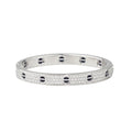 18K Love Diamond-Paved Ceramic Bracelet