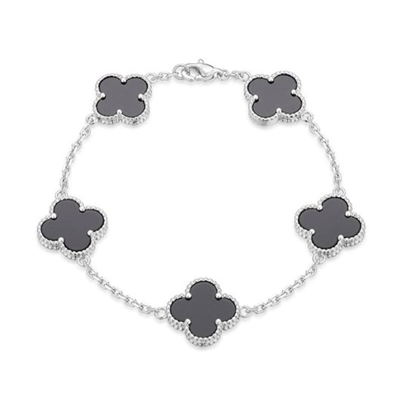 18K Vintage Alhambra Five Motifs Clover Bracelet