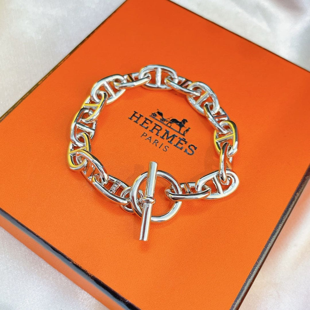 18K Cha?ne D'ancre Encha?n¨¦e H Bracelet