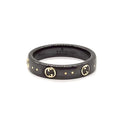 18K GG Icon Black Corundum Ring