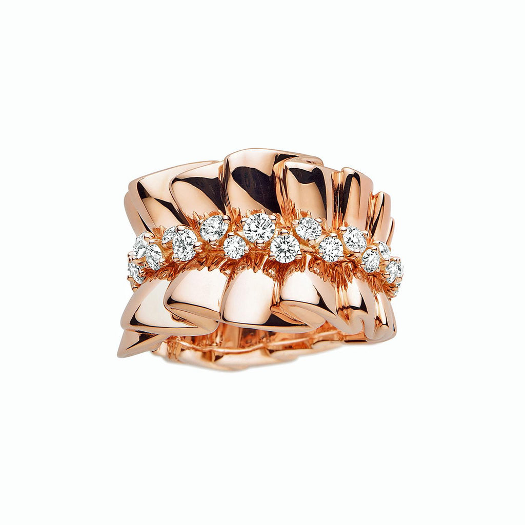 18K CD Archi Bar en Corolle Bague Ring