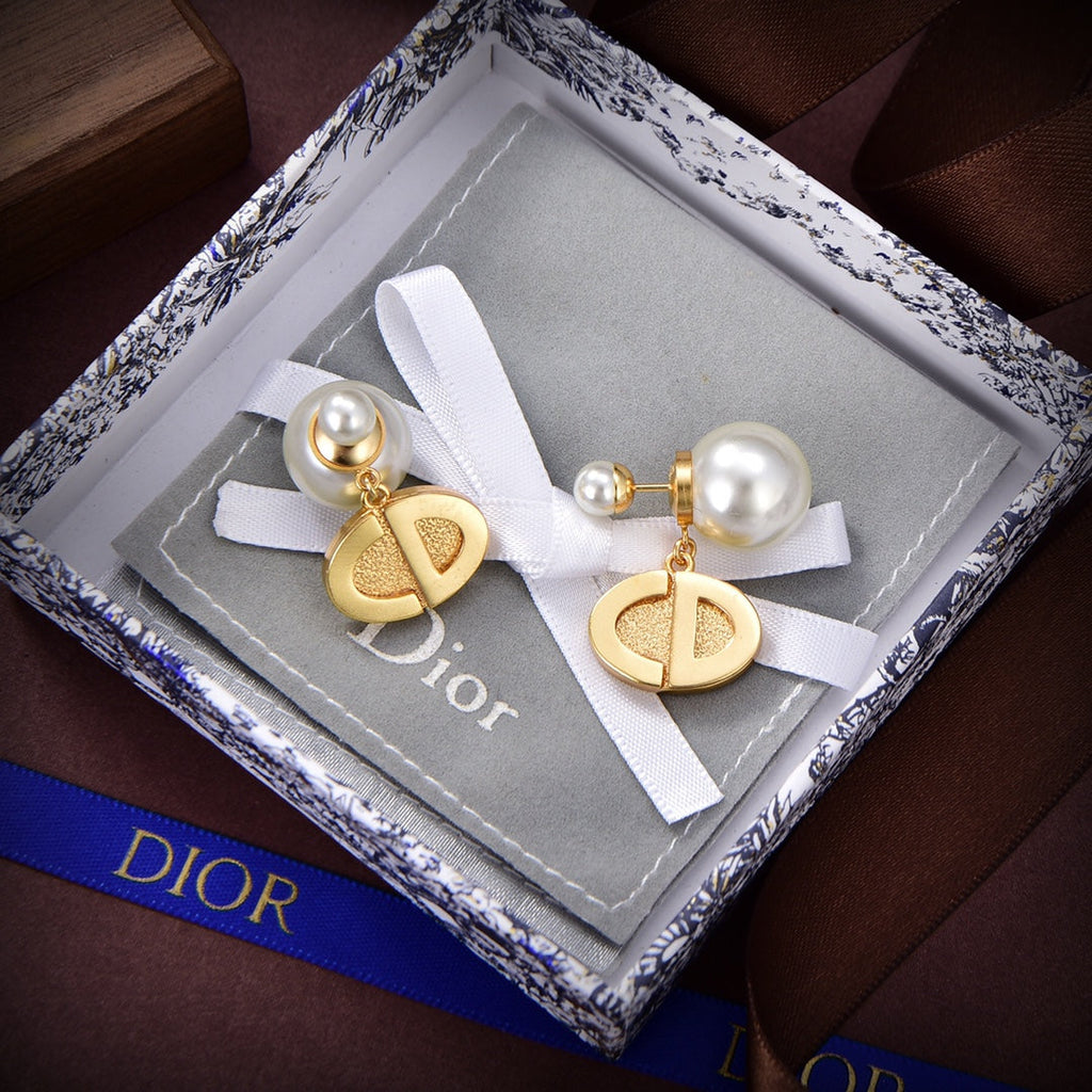 18K CD Tribales Pearls Earrings