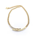 18K CC Diamonds Choker Necklace