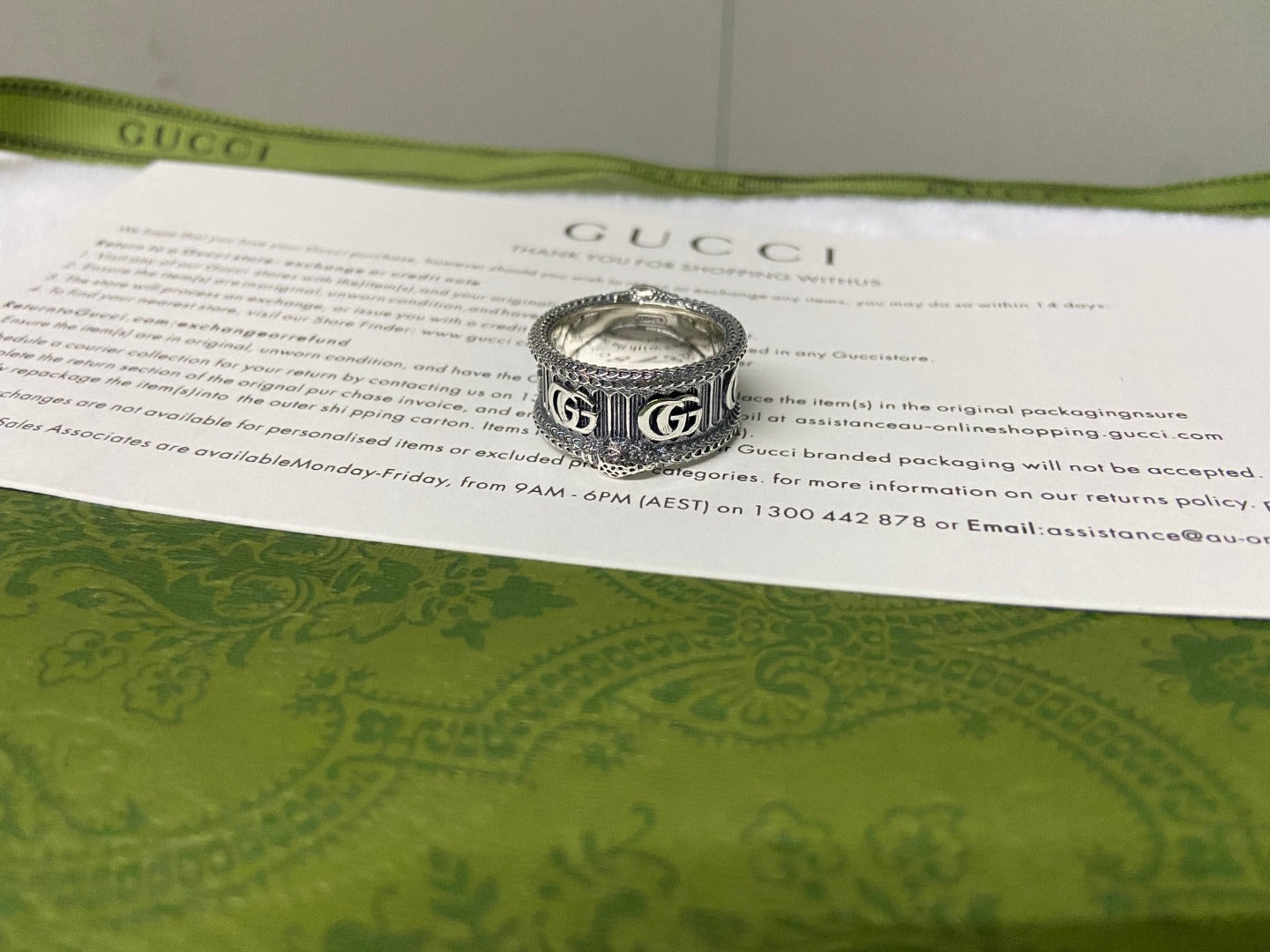 Double G Snake Ring