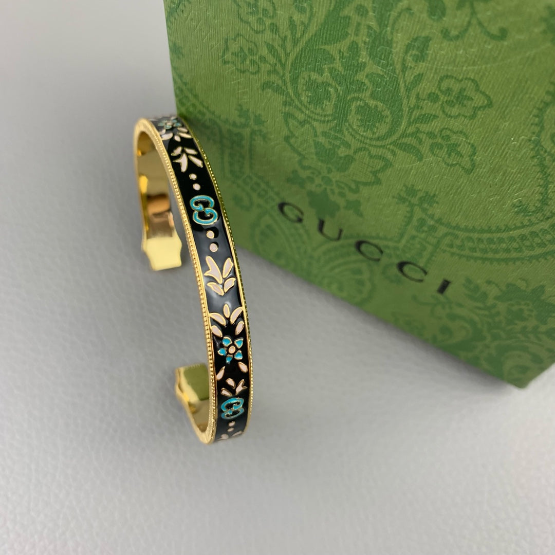 18K Double G Icon Blooms Bracelet