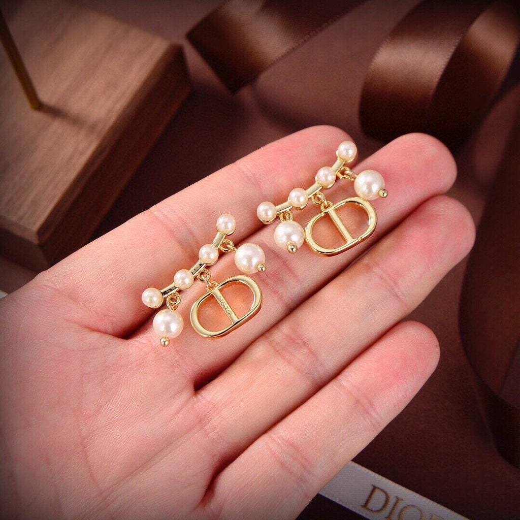 18K CD Tribales Pearls Earrings
