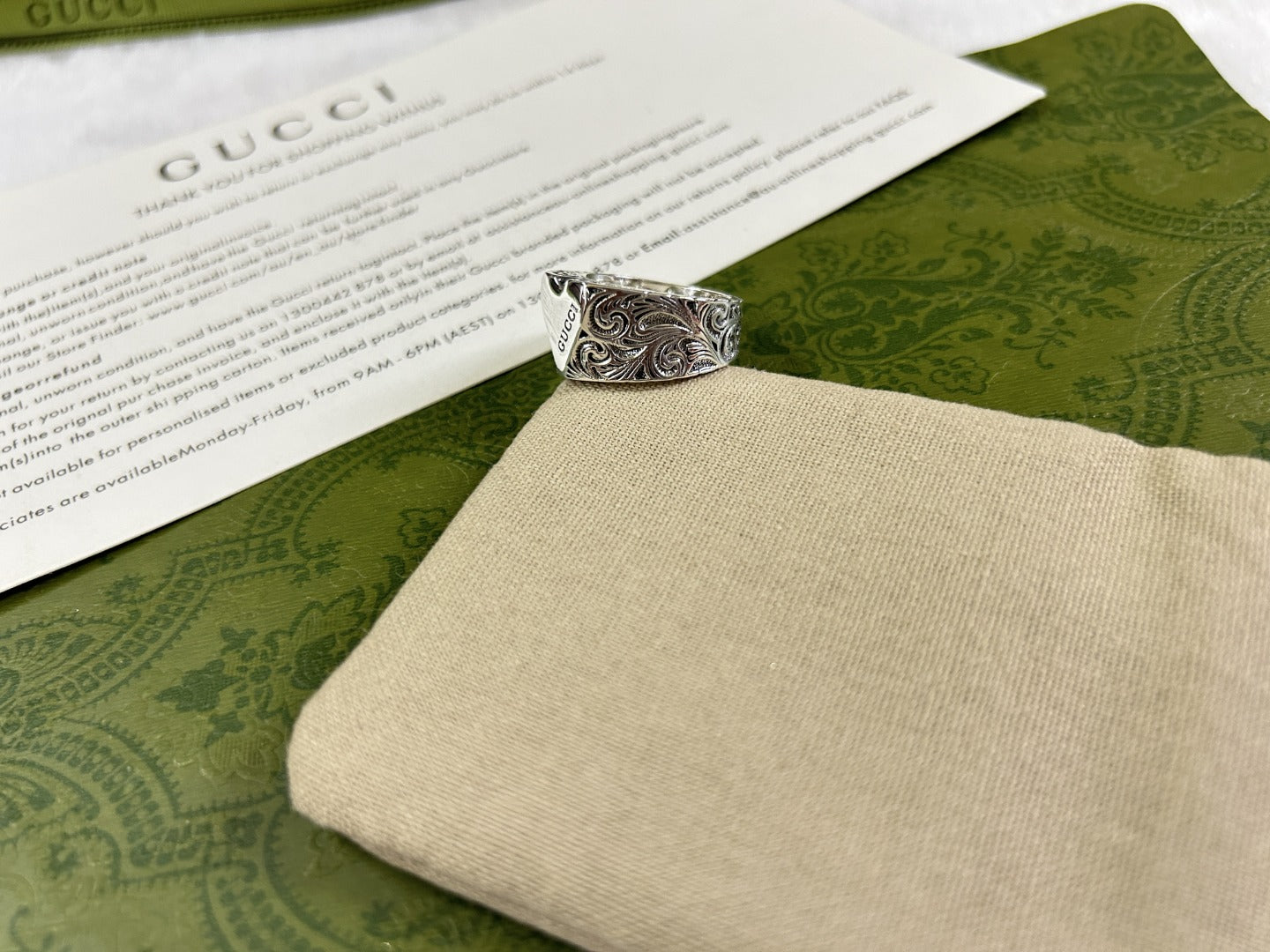 Double G Heart Ring