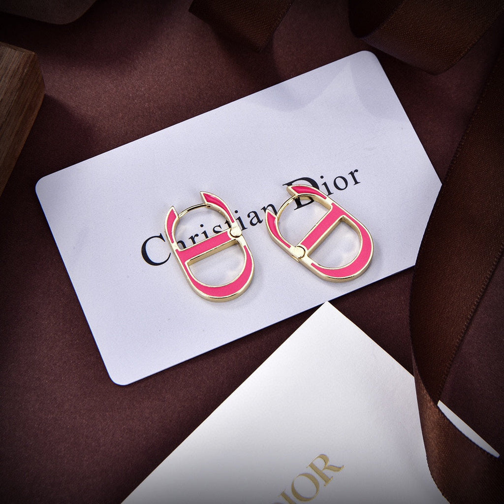 18K CD 30 Montaigne Rani Pink Earrings