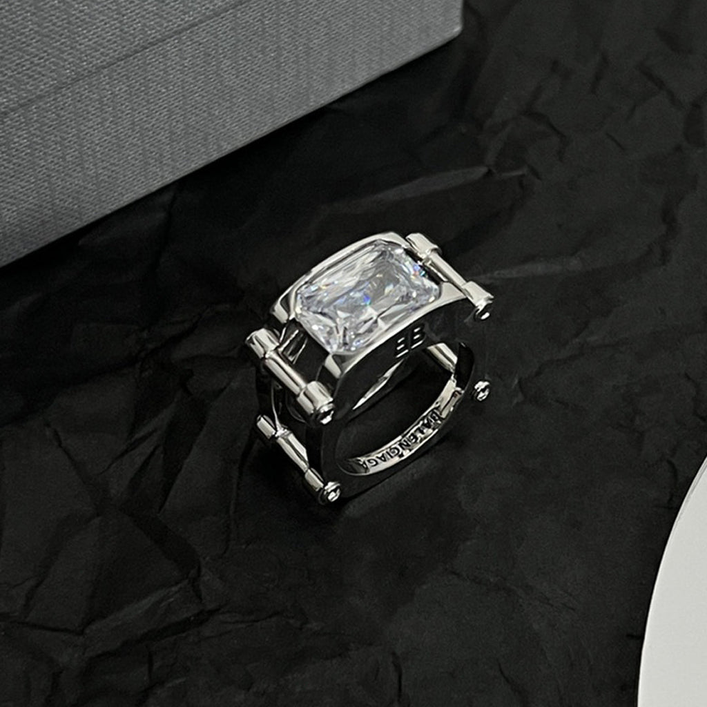 18K BB Crystal Ring