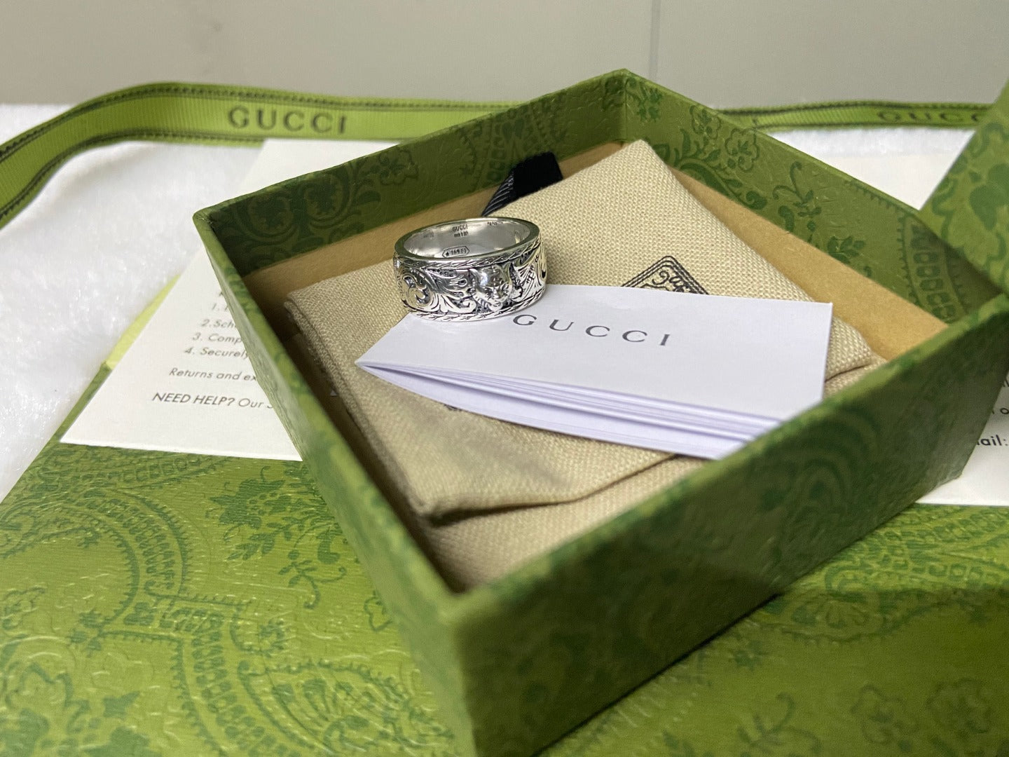 GG Feline Head Ring