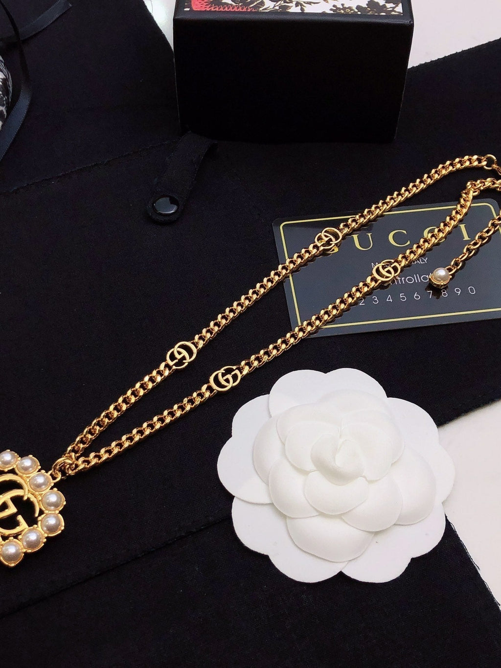 18K GG Pearl Necklace