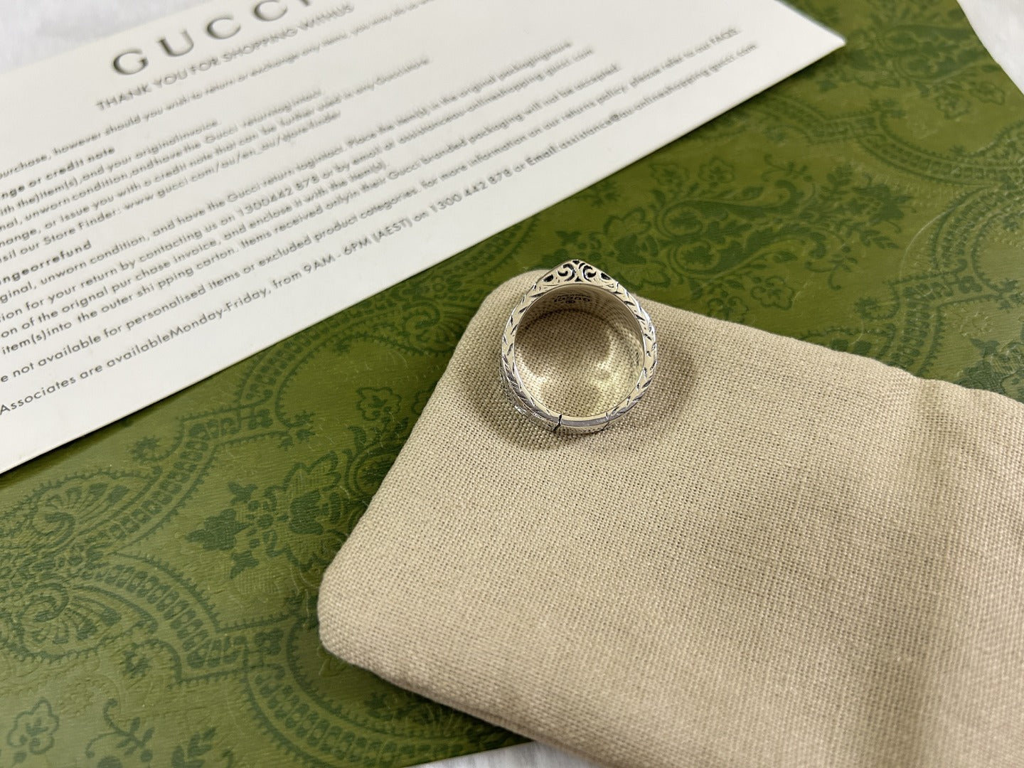Double G Heart Ring