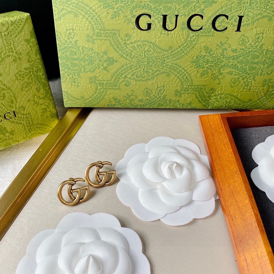 18K Double G Earrings