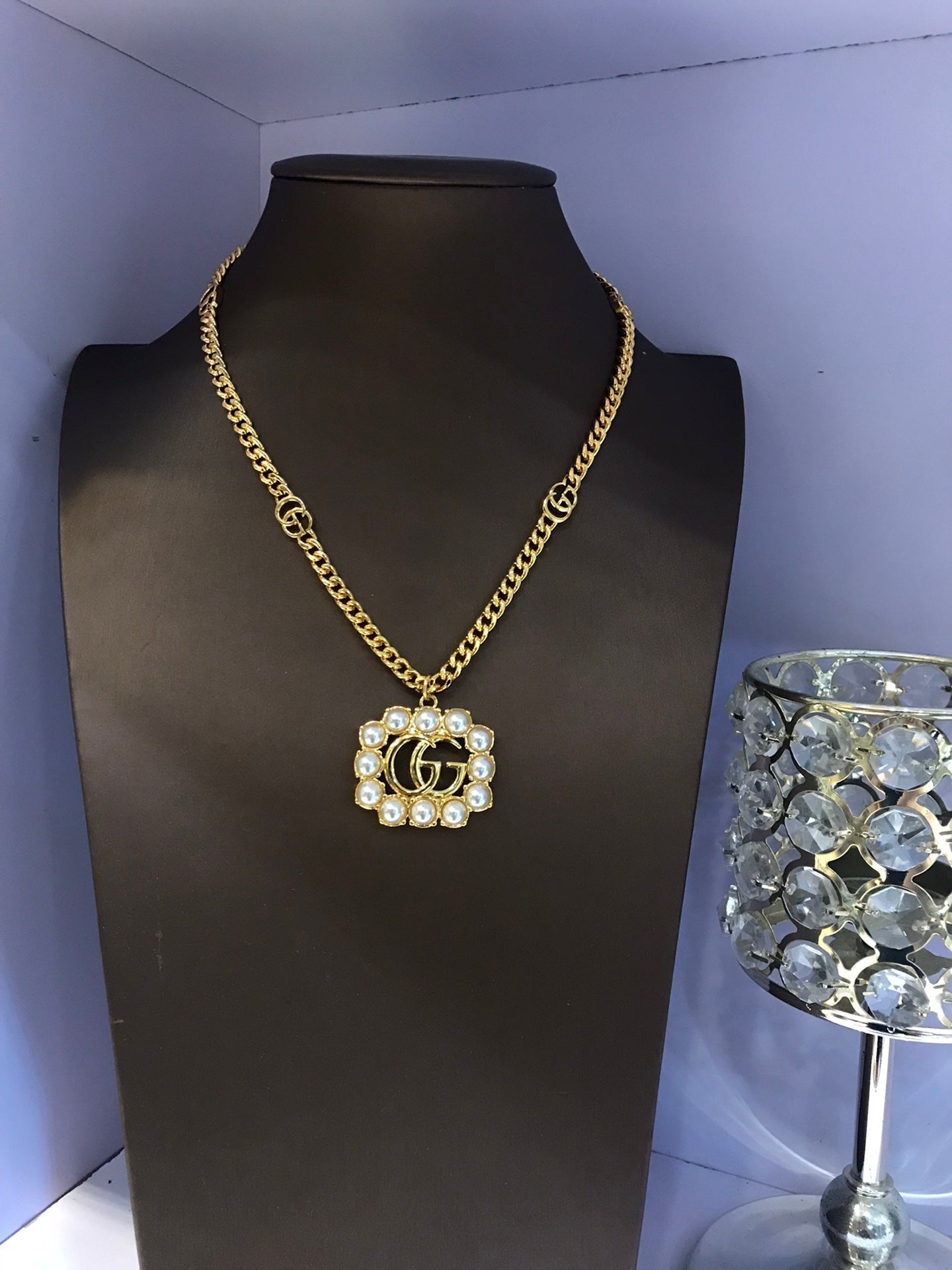 18K GG Pearl Necklace