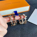 18K Louis Blossom Black & White Earrings
